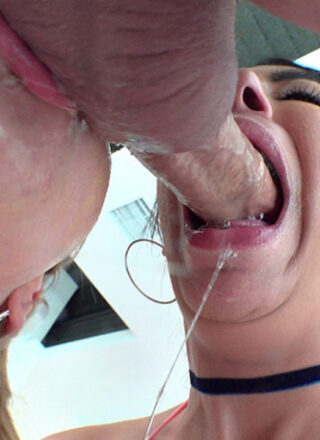 Swallowed: Kasey Warner, Jasmine Sherni - Jasmine and Kasey Get That Dick Wet