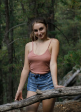Zishy: Penelope Kay Shows Pussy in Nature 3
