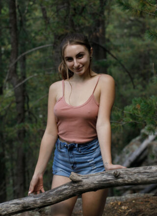Zishy: Penelope Kay Shows Pussy in Nature 3
